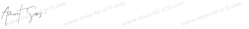 Amoret Sans字体转换